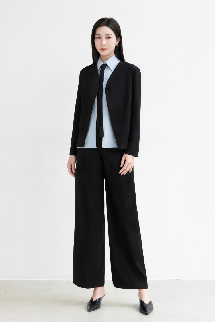 Alternative view of Áo khoác blazer nữ Sower form regular đệm vai hai lớp Lari modern blazer - K01