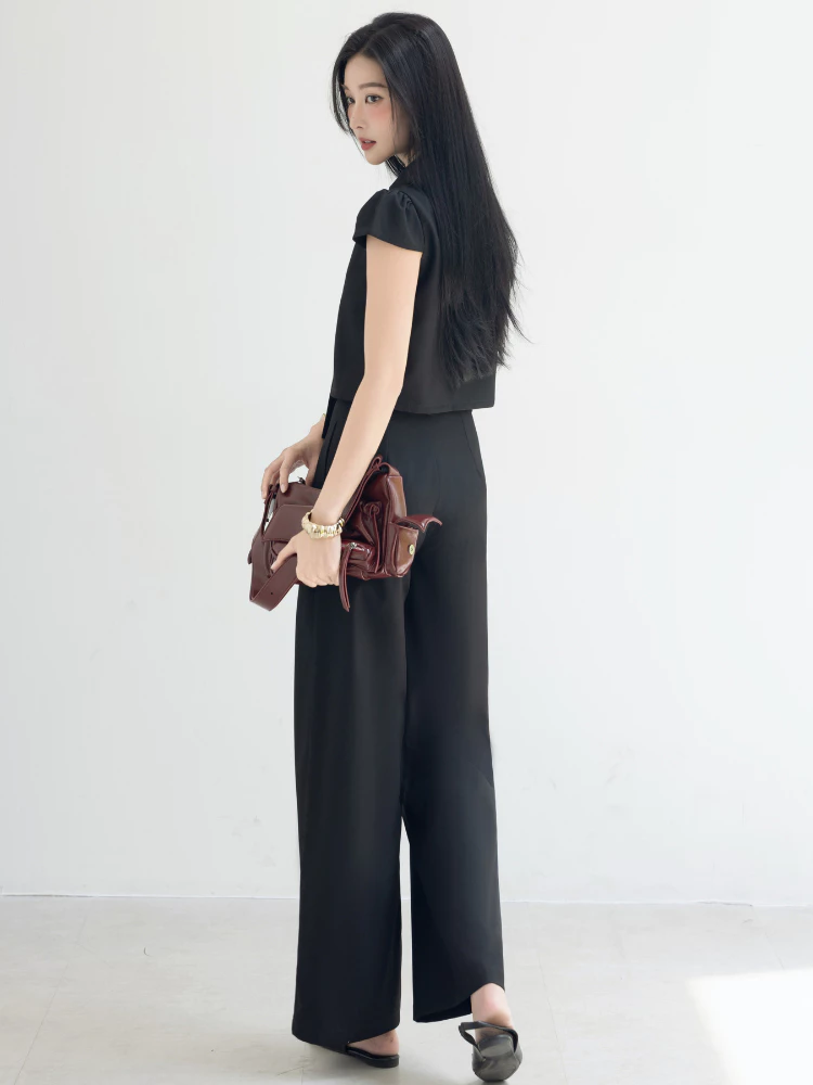 Alternative view of Quần tây nữ lưng cao ống suông rộng công sở trẻ trung Dany relaxed fit pants -Q01